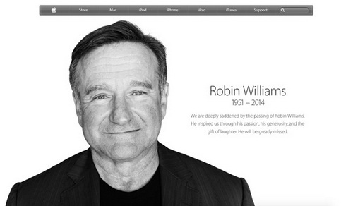 Apple ไว้อาลัย Robin Williams เปิด Section พิเศษบน iTunes