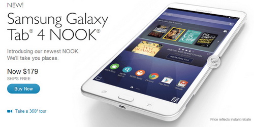 Samsung เปิดตัว Galaxy Tab 4 Nook