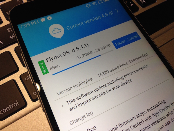 Meizu m2 note อัพเดตซอฟท์แวร์ใหม่ Version 4.5.4.1l แก้บั๊กเร็วทันใจ