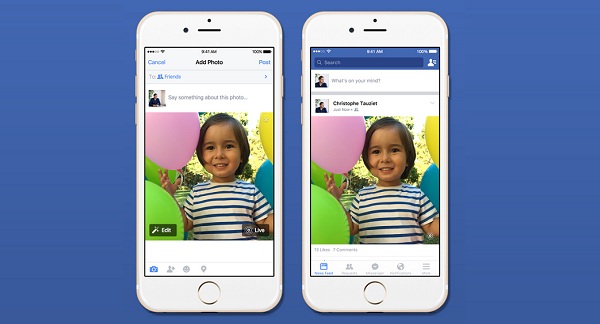 Facebook เริ่มทดสอบการดูภาพ Live Photos แล้ว สำหรับผู้ใช้งาน iPhone 6s และ iPhone 6s Plus