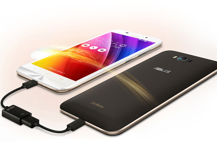 Asus Zenfone Max แบตเตอรี่สุดอึด 5000mAh ชาร์จไฟให้เครื่องอื่นได้ด้วย