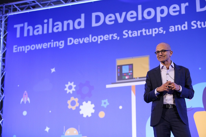 สัตยา นาเดลลา CEO Microsoft ยืนยันสนับสนุนนักพัฒนาในไทย ให้ประสบความสำเร็จยิ่งขึ้น