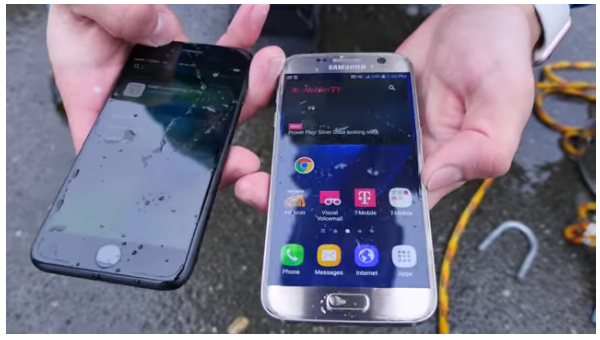 วัดกันเห็นๆ!! iPhone 7 และ Samsung Galaxy S7 ทดสอบความอึดด้วยการถ่วงน้ำความลึก 10 เมตร