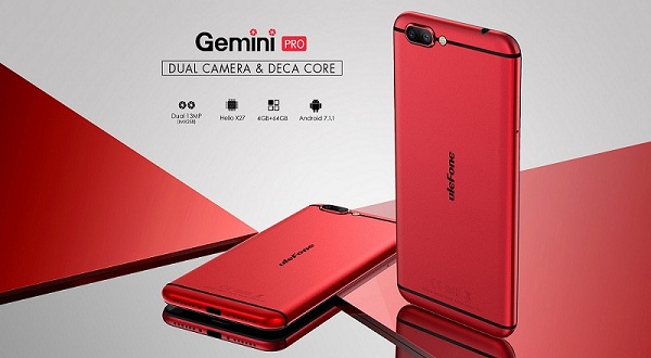 เปิดตัว Ulefone Gemini Pro เรือธงกล้องเลนส์คู่แฟลช 4 ดวง สเปคจัดเต็ม ชิปเสียง Hi-Fi