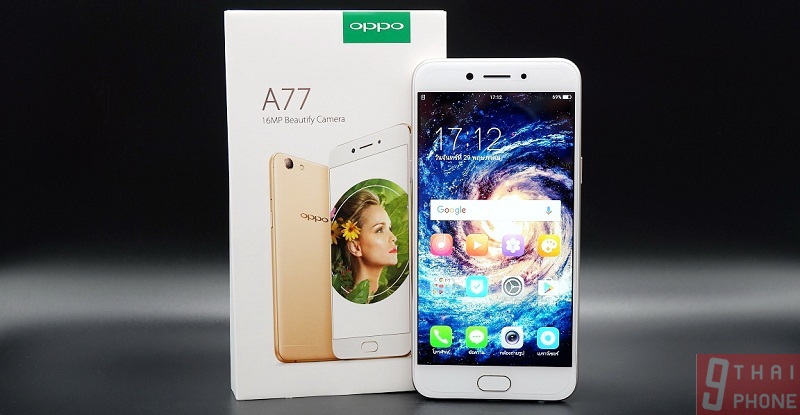 รีวิว OPPO A77 เซลฟี่กล้องหน้า 16MP แรม 4GB รองรับ 2 ซิมการ์ด + MicroSD Card ในถาดเดียว