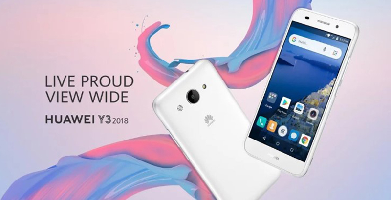 เผยดีไซน์พร้อมสเปค!! Huawei Y3 2018 สมาร์ทโฟนในระบบปฏิบัติการ Android Go เครื่องแรกของค่าย