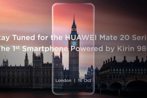 เตรียมพบกับ ‘Huawei Mate 20 Series’ สุดยอดสมาร์ทโฟนรุ่นแรกที่มาพร้อมชิปเซ็ต AI เปลี่ยนโลก ชมไลฟ์สดส่งตรงจากกรุงลอนดอนพร้อมกัน 16 ตุลาคมนี้ 2 ทุ่มเวลาไทย!