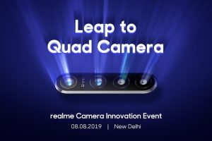 realme เตรียมเปิดตัวสมาร์ทโฟนรุ่นใหม่! กล้องหลัง 4 ตัว (Quad Camera) เซ็นเซอร์ 64MP รุ่นแรกของโลก 8 สิงหาคมนี้ คาดใช้ชื่อ realme X Pro