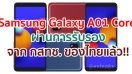 Samsung Galaxy A01 Core ผ่านการรับรองจาก กสทช. ของไทยแล้ว!!