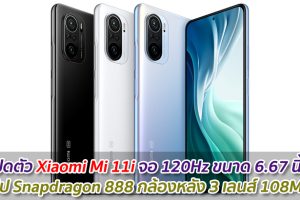 เปิดตัว Xiaomi Mi 11i จอ 120Hz ขนาด 6.67 นิ้ว ชิป Snapdragon 888 กล้องหลัง 3 เลนส์ 108MP