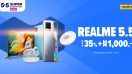 realme จัดโปรต้อนรับเดือนพฤษภาคม ในแคมเปญ realme 5.5 มอบส่วนลดสูงสุด 35% พร้อมโค้ดส่วนลดกว่า 1,000 บาท ทาง realme Official Store ผ่านช่องทางอีคอมเมิร์ชเท่านั้น