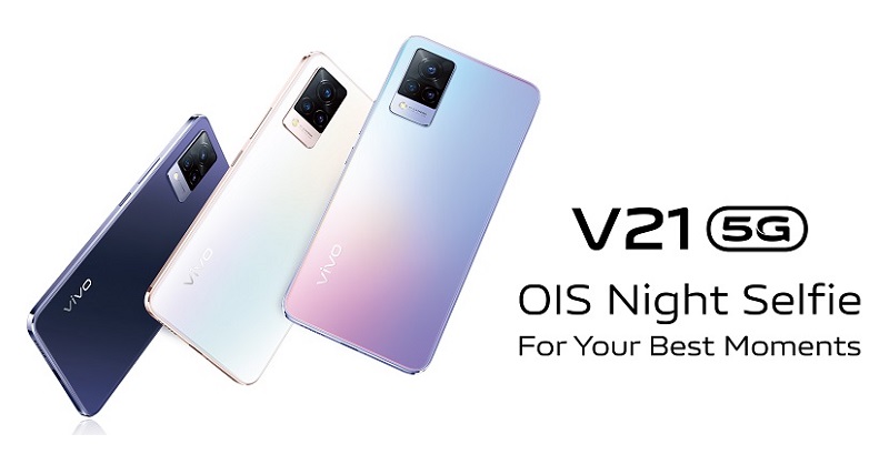 เปิดตัว Vivo V21 5G สมาร์ตโฟนเรือธงรุ่นล่าสุด กล้องหน้า 44MP พร้อมกันสั่น OIS รุ่นแรกของโลก รองรับ 5G กับดีไซน์บางเบาสุดมินิมอล