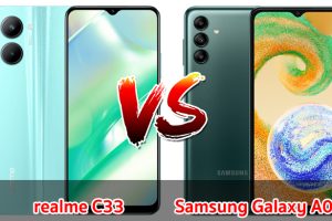 เปรียบเทียบ realme C33 VS Samsung Galaxy A04s ปี 2022 ส่วนต่าง 500 บาท รุ่นไหนดี รุ่นไหนเด่น มาดูกันเลย!