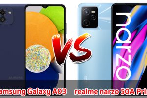 เปรียบเทียบ Samsung Galaxy A03 VS realme narzo 50A Prime ปี 2022 สเปกครบครัน ราคาเบา ๆ รุ่นไหนดี มาดูกันเลย!