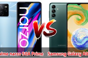 เปรียบเทียบ realme narzo 50A Prime VS Samsung Galaxy A04s ปี 2022 จอกว้าง แบตอึด สเปกครบเครื่อง รุ่นไหนคุ้มสุด มาดูกัน!