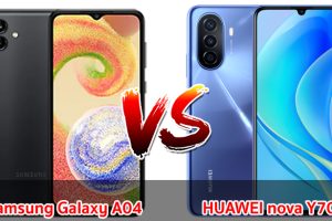 เปรียบเทียบ Samsung Galaxy A04 VS HUAWEI nova Y70 ปี 2023 รุ่นต่างค่าย สเปกตอบโจทย์ เลือกรุ่นไหนดี มาเช็กกันเลย