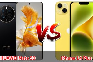 เปรียบเทียบ HUAWEI Mate 50 VS iPhone 14 Plus ปี 2023 รุ่นต่างค่าย สเปกตอบโจทย์ รุ่นไหนคุ้มสุด มาดูกันเลย