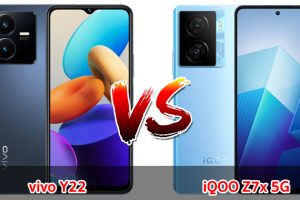 เปรียบเทียบ vivo Y22 VS iQOO Z7x 5G ปี 2023 รุ่นต่างค่าย ดีไซน์สวย รุ่นไหนเด่นสุด มาเช็กกันเลย